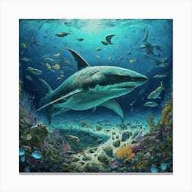 Great White Shark Canvas Print