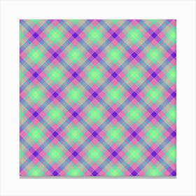 Plaid Fabric 182 Canvas Print