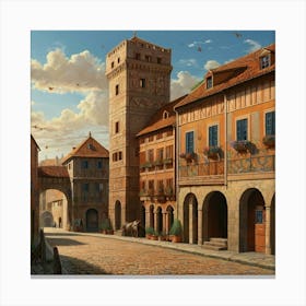 Old Town 1 Canvas Print