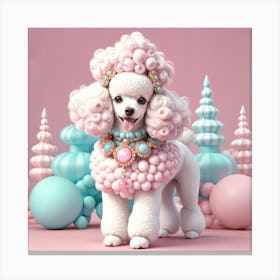 Poodle Canvas Print