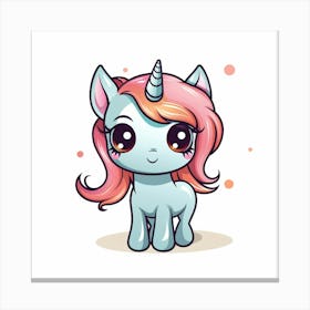 Cute Unicorn 548 Canvas Print