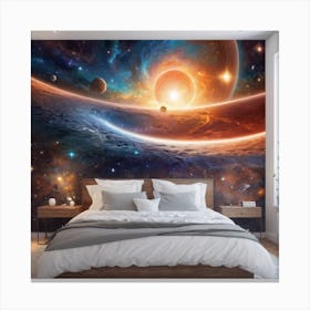 Space Sleep Canvas Print