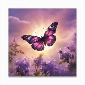 Butterfly In The Sky Canvas Print