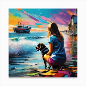 'The Beach' 1 Canvas Print