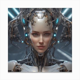 Cyborg Woman #3 Canvas Print