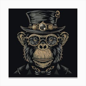 Steampunk Monkey 10 Canvas Print