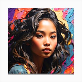 Asian Girl Canvas Print