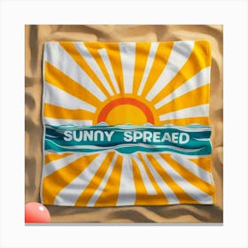 Towel design Sunny spread Canvas Print