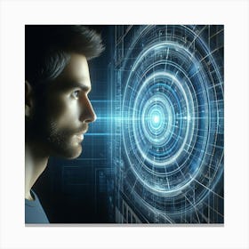 Futuristic Man 3 Canvas Print