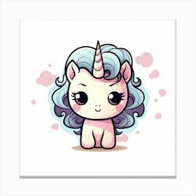 Cute Unicorn 352 Canvas Print