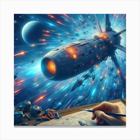 Spaceship 47 Canvas Print