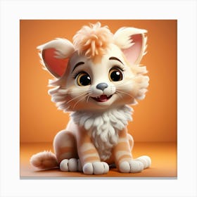 Cute Kitten 8 Canvas Print