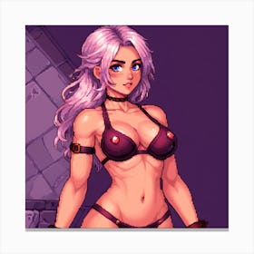 Sexy Pixel Girl 4 Canvas Print