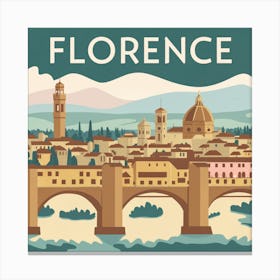 Florence Travel Poster Canvas Print