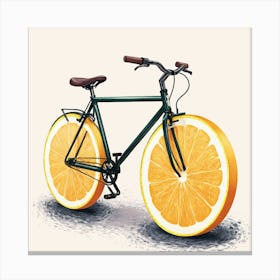 Orange Bicycle 15 Canvas Print