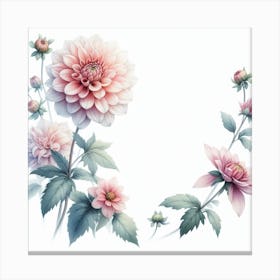 Dahlias 3 Canvas Print