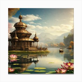 Lotus Pond Canvas Print