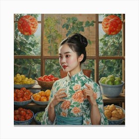 'Asian Girl' 1 Canvas Print