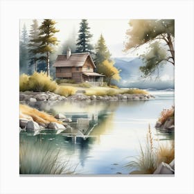 House By The Lake 12 Canvas Print