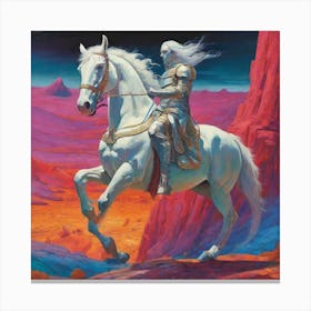 White Horse Canvas Print