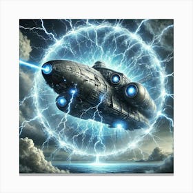 Stormlord Command Cruiser Lightning Shields Canvas Print