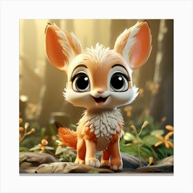 Cute Fox 126 Canvas Print