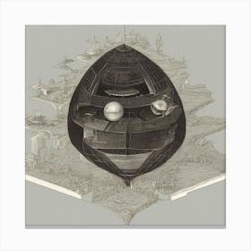 Spaceship Canvas Print