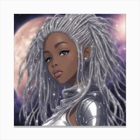 Silver Girl Canvas Print