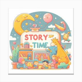 Story Time Canvas Print