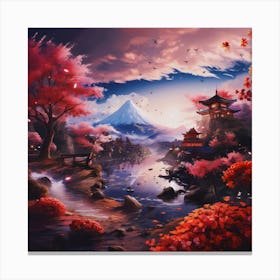 Japan Landscape Canvas Print