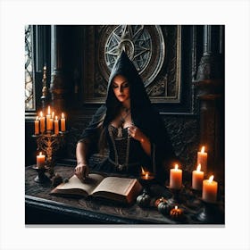 Gothic Witch Canvas Print