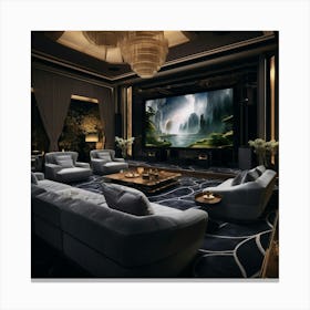 Home Theater Canvas Print