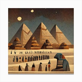 Egyptian Pyramids 1 Canvas Print