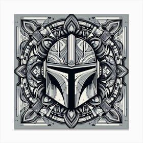 The Mandalorian Star Wars Art Print Mandala Canvas Print