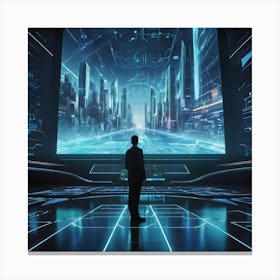 Futuristic City 15 Canvas Print