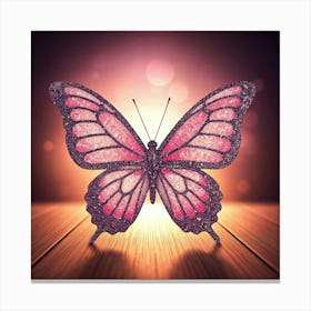 Pink Butterfly Canvas Print