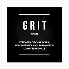 Grit Definition Canvas Print