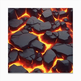 Lava texture 14 Canvas Print