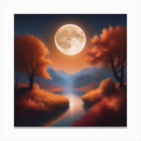 Harvest Moon Dreamscape 4 Canvas Print