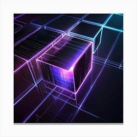 Abstract Cubes 2 Canvas Print