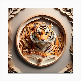 Tiger In The Forest 1 Canvas Print