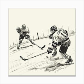 A Ice Hockey Match Hand Drawn Sketch Illustratio 1718700802 2 Canvas Print