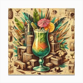 Tiki Cocktail 11 Canvas Print