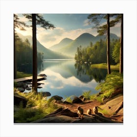 Sunrise In The Mountains 1 Canvas Print