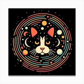 Cat In Space 2 Canvas Print