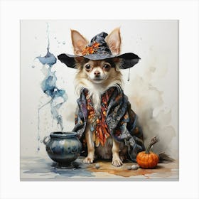 Witch Dog Canvas Print