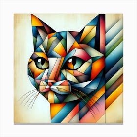 Geometric Cat 1 Canvas Print