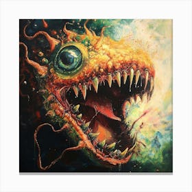 Deep Sea Monster Canvas Print