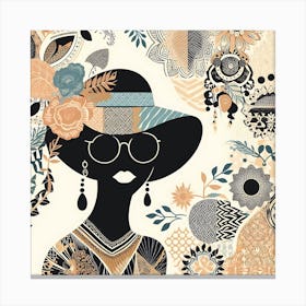 Lady In A Hat Canvas Print