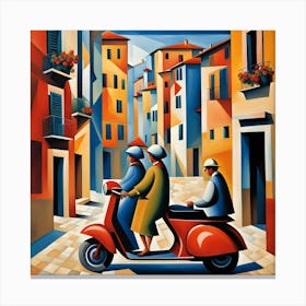 Italy Italia Cubism Canvas Print